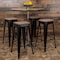 Flash Furniture 30" High Metal Indoor Bar Stool, Black, PK4 4-ET-31320W-30-BK-R-GG - alternate 1